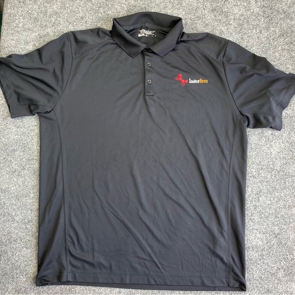 Nike Dri-Fit XL Mens Polo Shirt Black Stretchy - Picture 1 of 8
